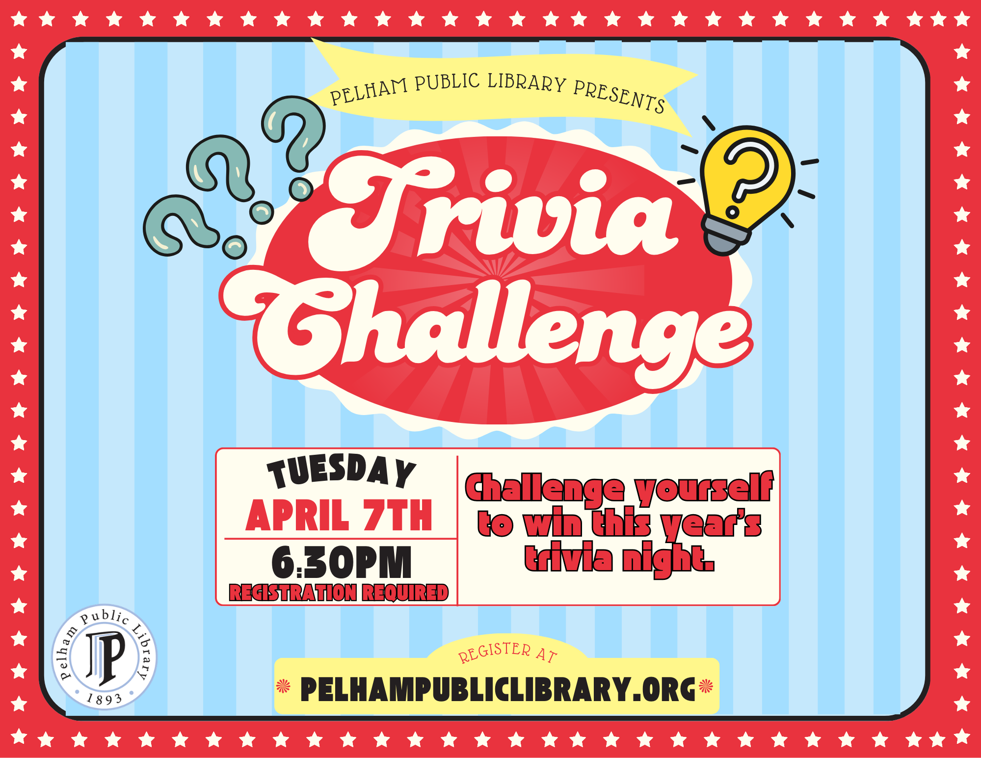 Trivia Challenge April 28th, 6:oopm