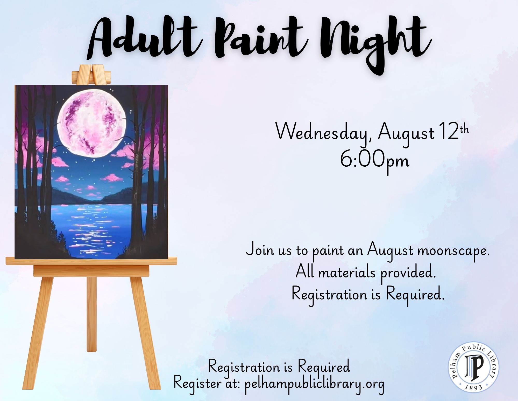Adult Paint Night, Wed, Aug 12th
