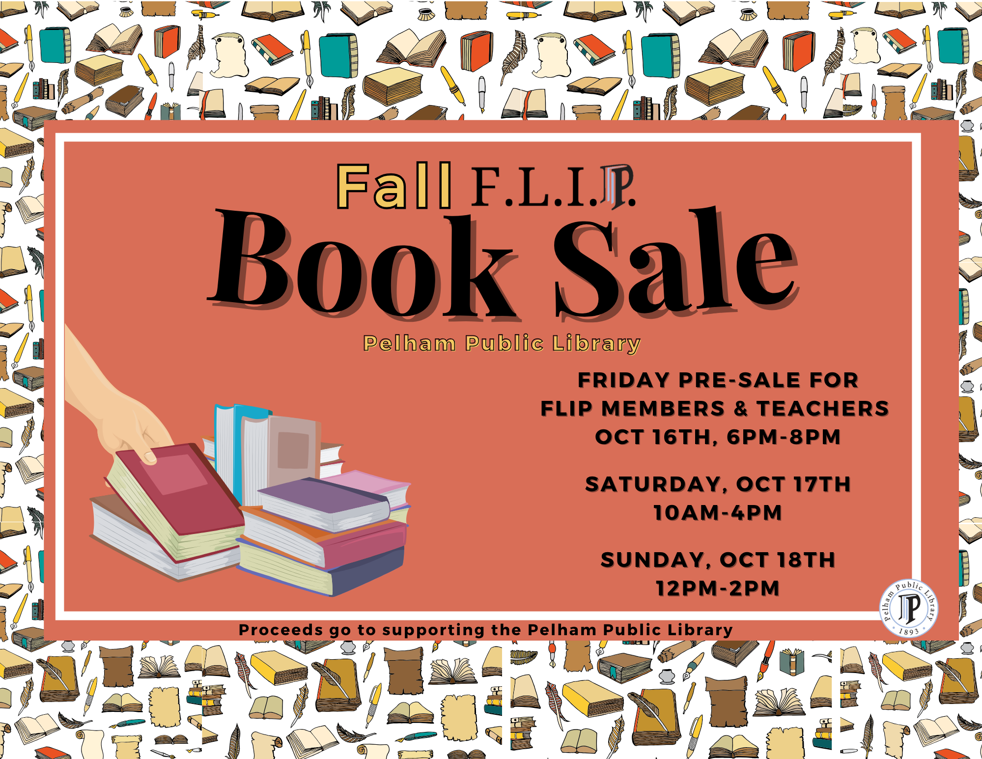 F.L.I.P. Fall Book Sale Oct 16-18