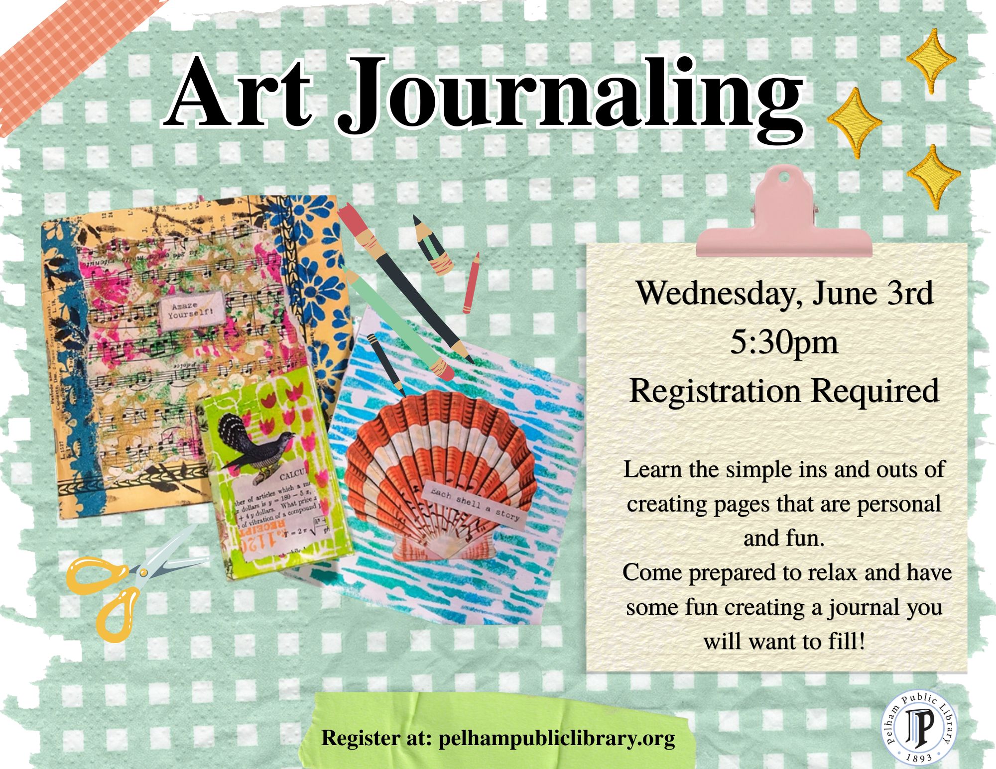 Art Journaling, Wed June 3rd