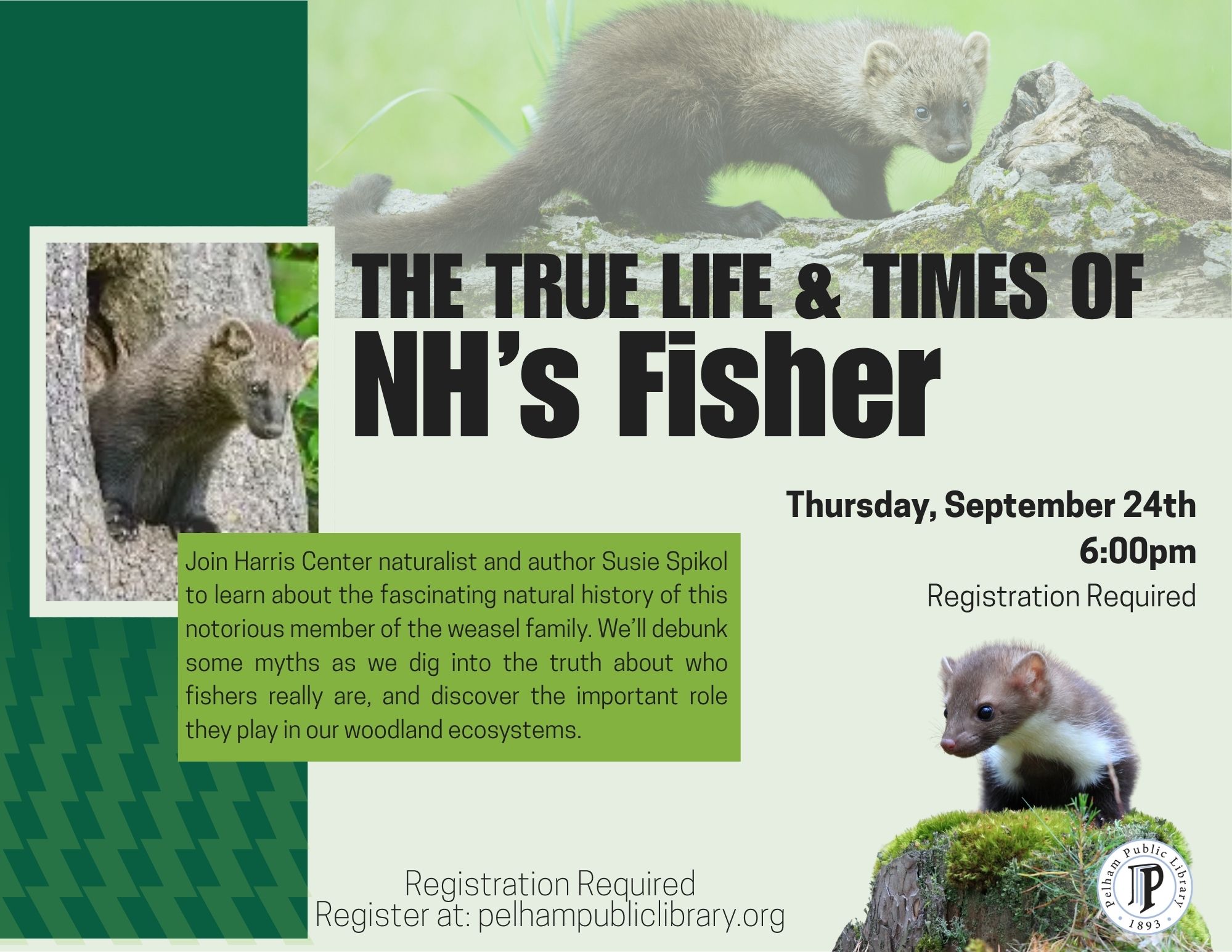 NH's Fisher Thurs Sept 24th 6pm