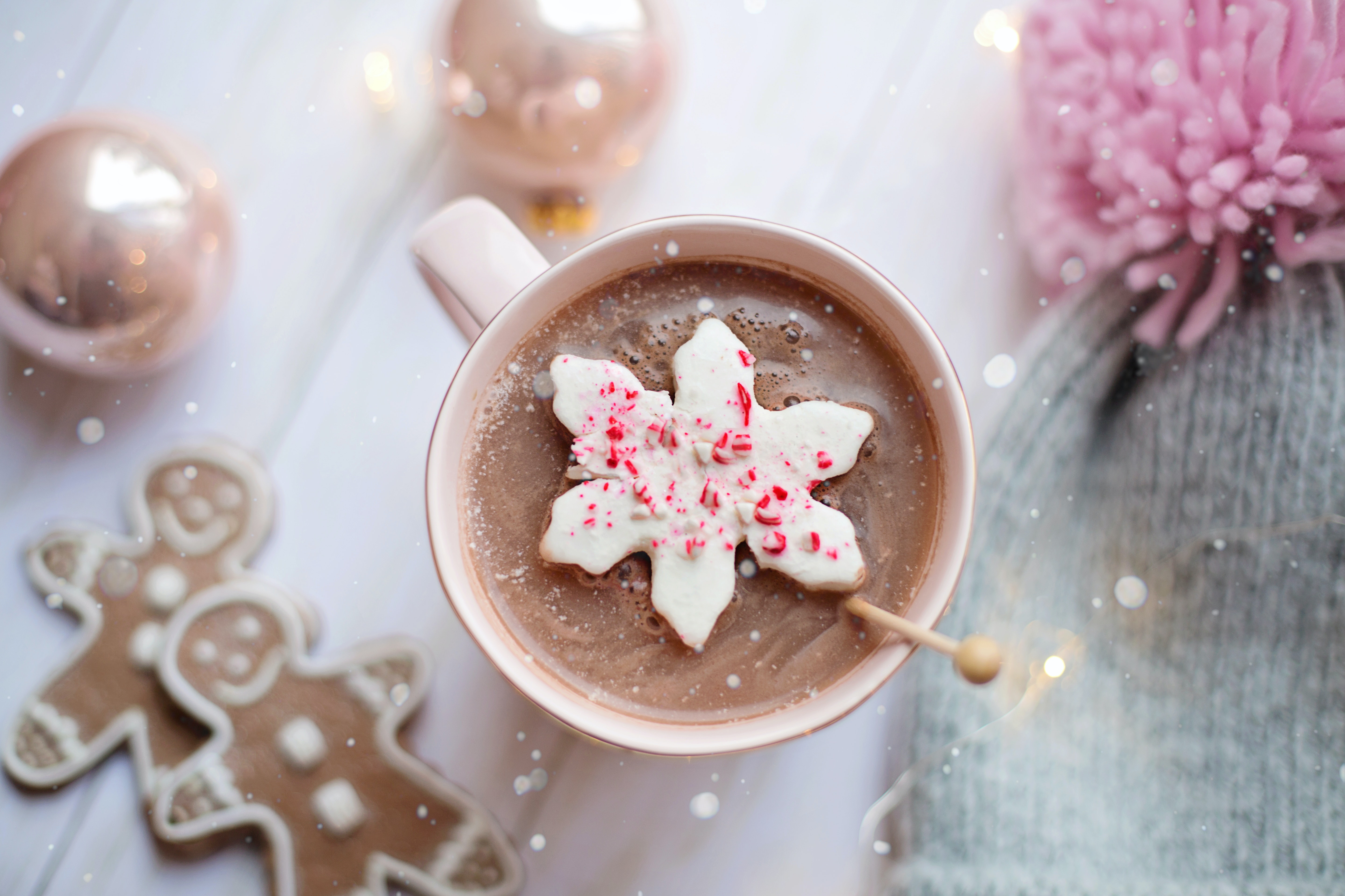 hot cocoa and cookies