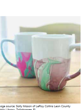 marbled mugs