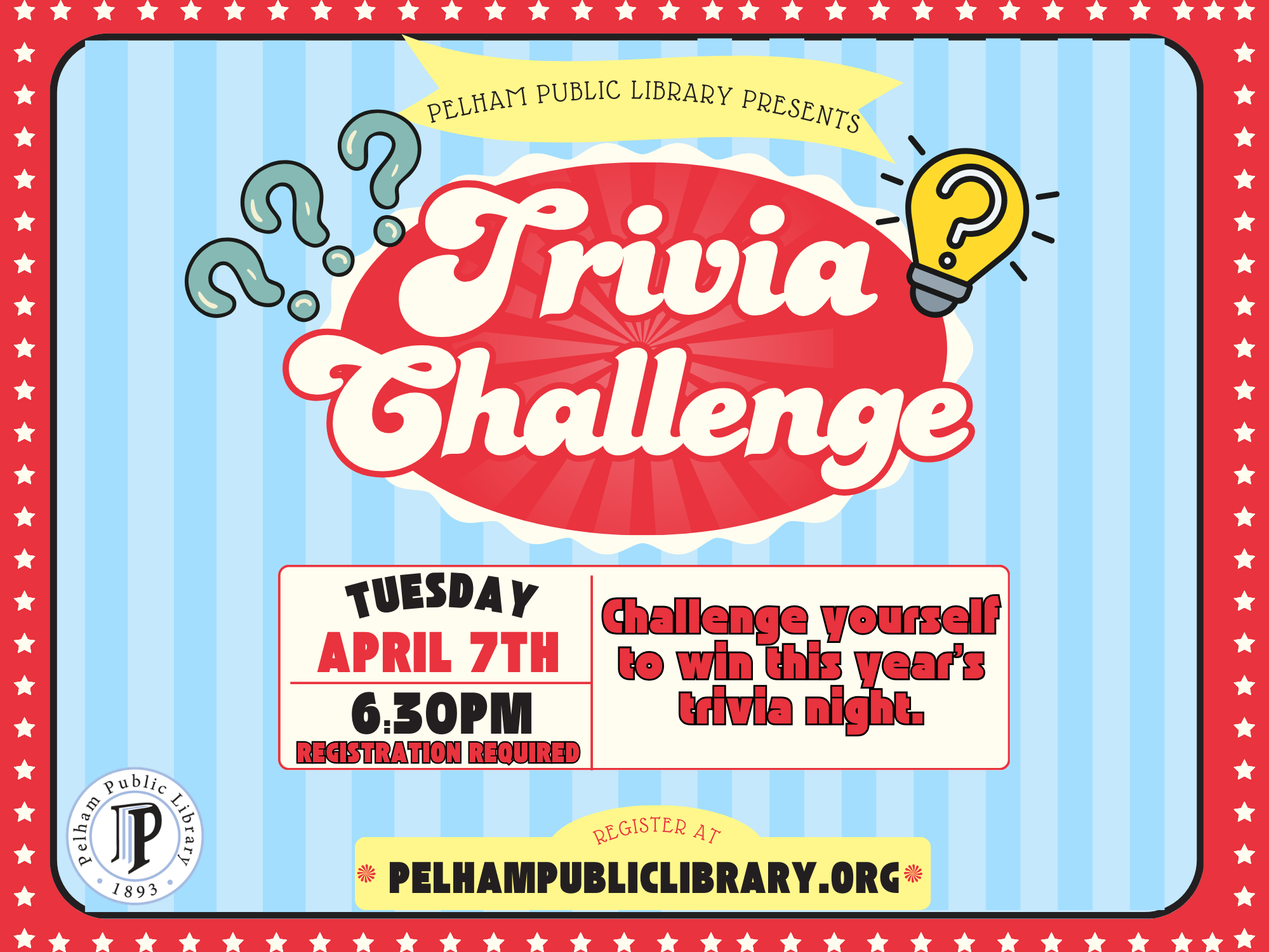 Trivia Challenge April 28th, 6:oopm
