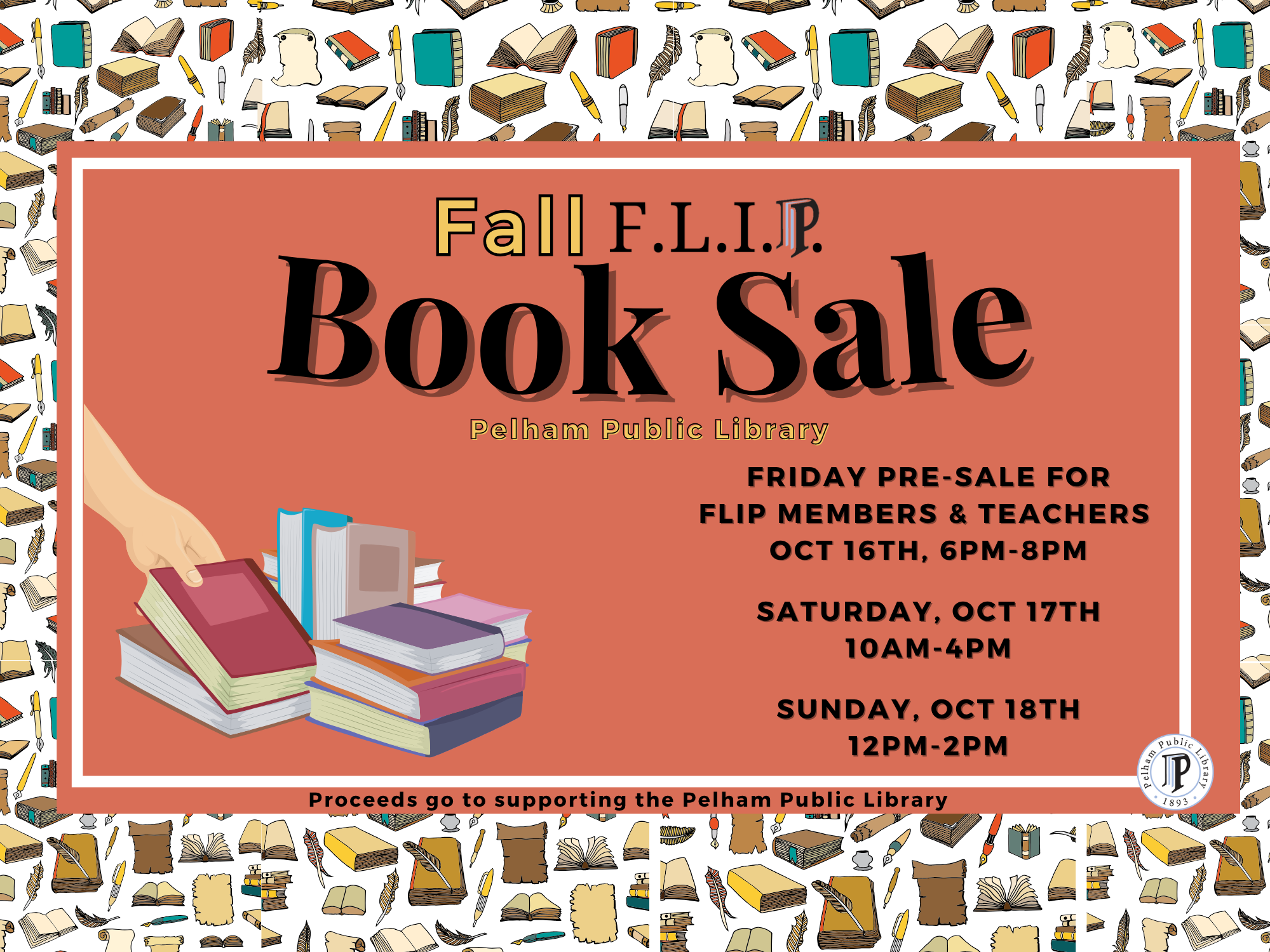 F.L.I.P. Fall Book Sale Oct 16-18