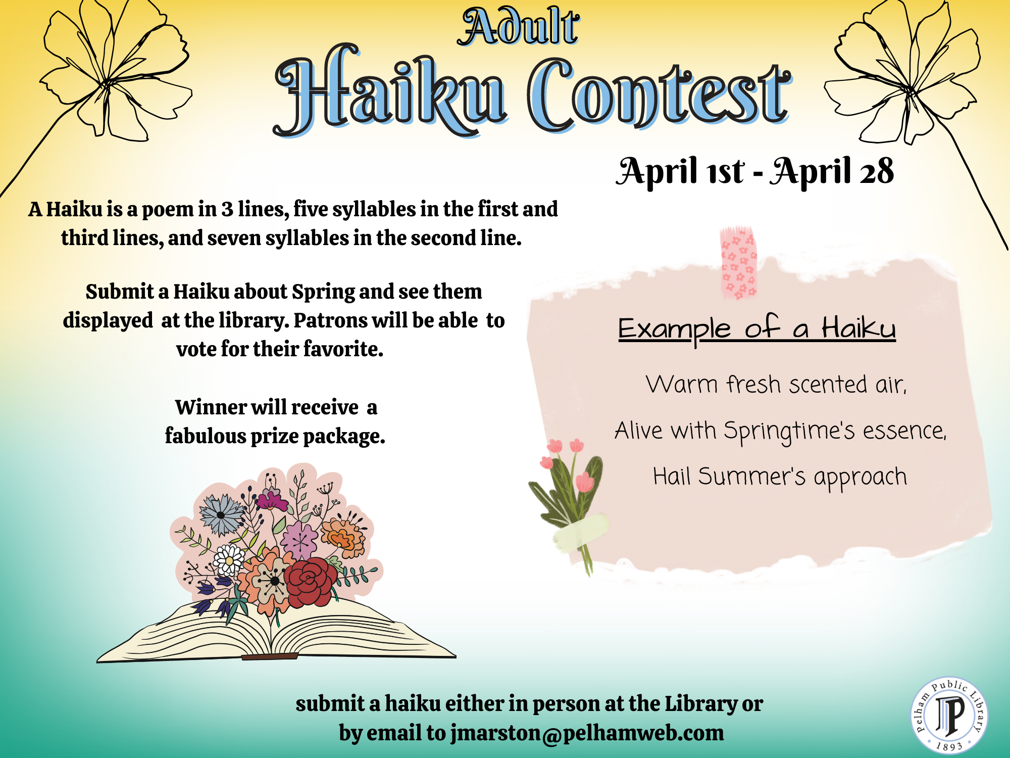 Haiku contest for National Poetry Month, April 2023