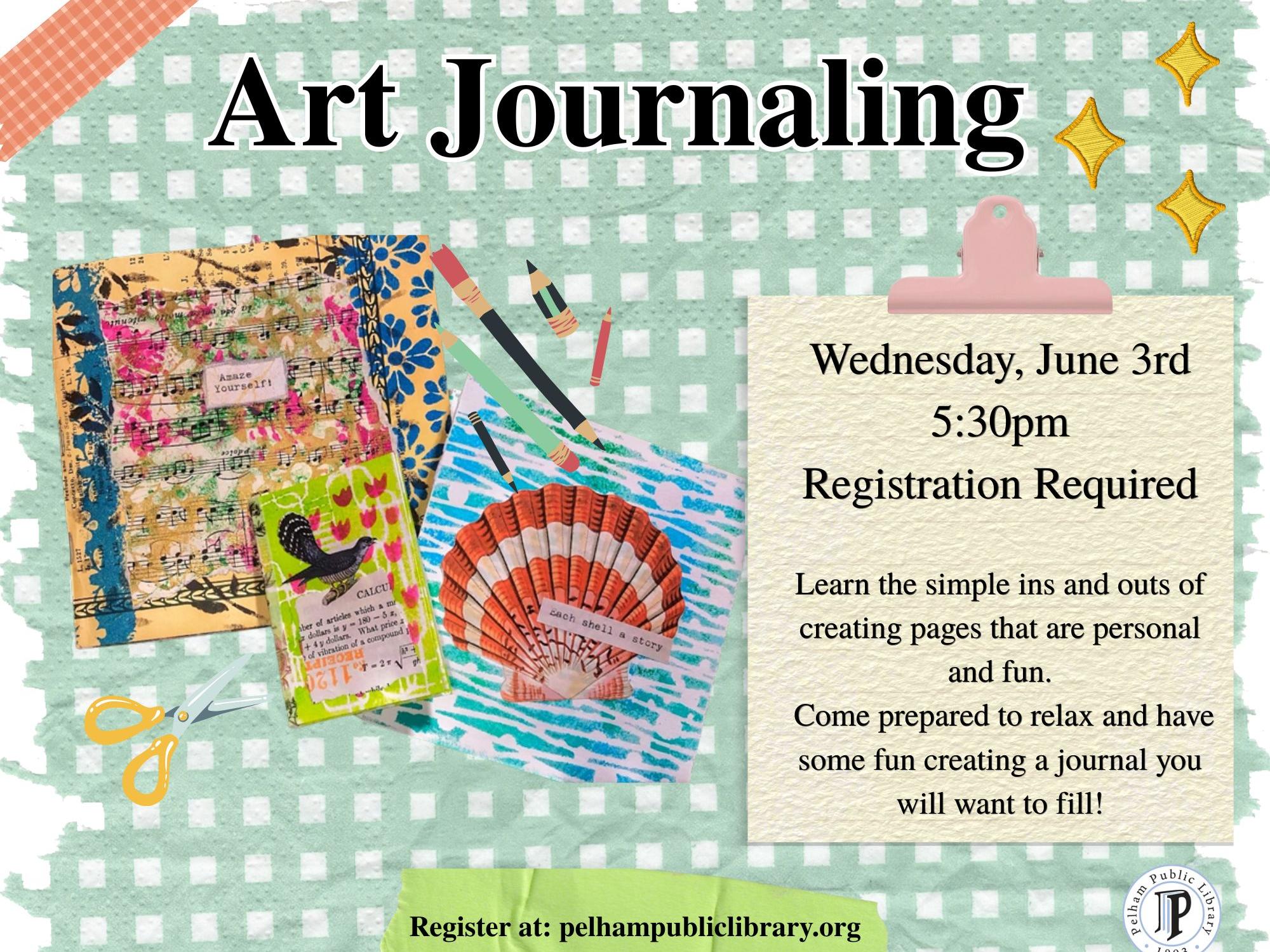 Art Journaling, Wed June 3rd